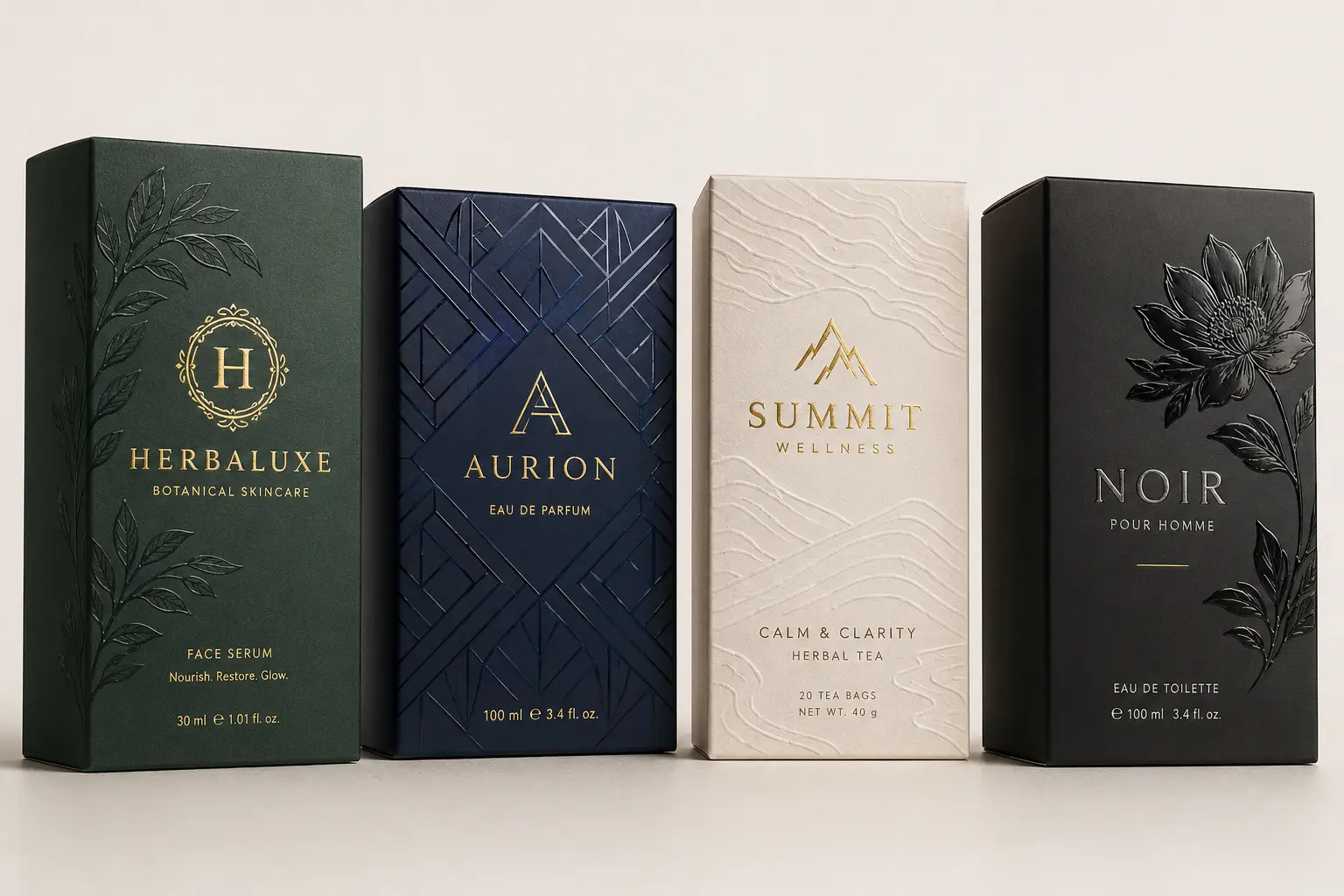 Printed folding cartons for consumer packaging